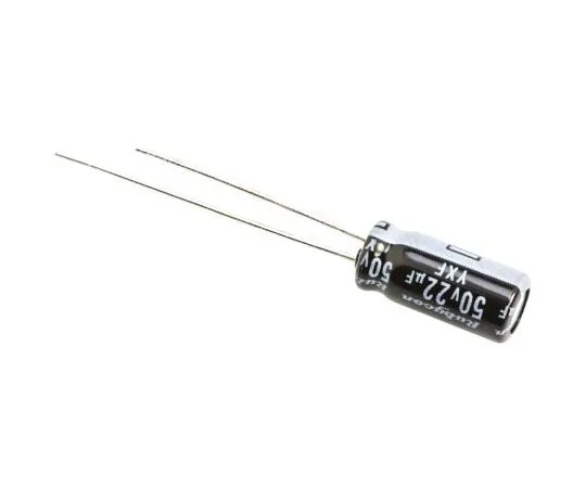 63-4736-64 Rubycon 22μF 50V dc Aluminium Electrolytic Capacitor, Through Hole 5 (Dia.) x 11mm +105°C 5mm 2mm 50YXF22M5X11