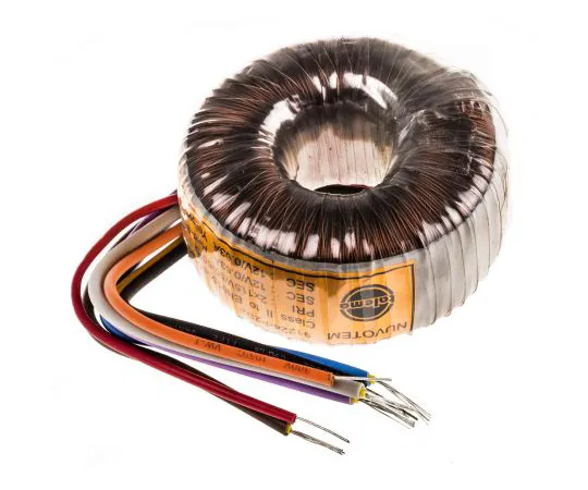 63-4747-60 2 Output Toroidal Transformer, 15VA, 2 x 12V ac 91937-P2S2