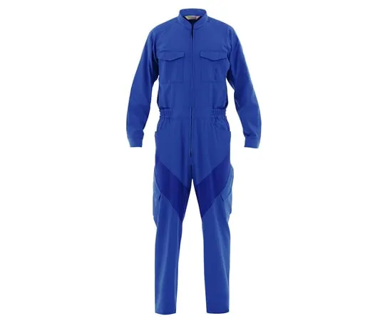 65-1272-48　［Discontinued］Work Clothes, VERDEXCEL Flex Boilersuit Blue S VE93-S　VE93-S