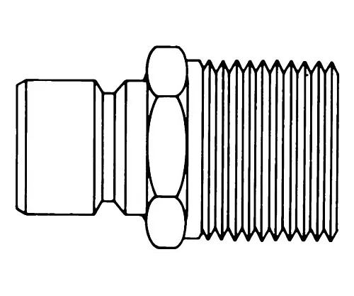 61-0191-86 Hose Connector 1/4In. NPTF Quick-Release Nipple 2PK XX6700028