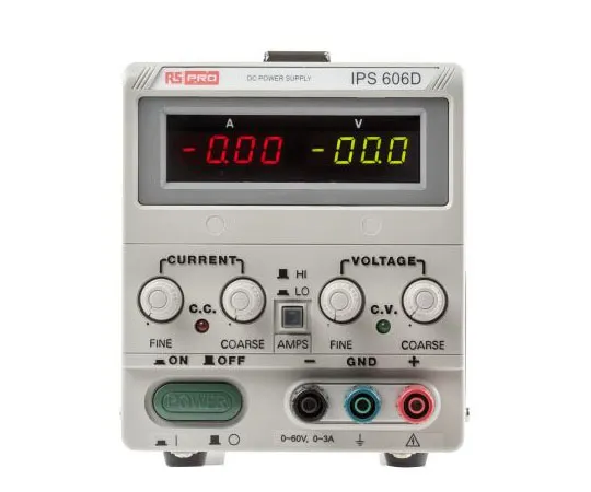 63-4668-91 RS PRO Bench Power Supply, 360W, 1 Output, 0 → 60V, 6A 123-3579