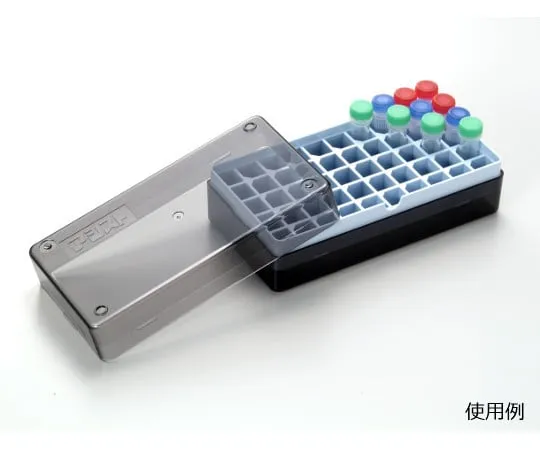 63-2985-72 50 Holes Freeze Box Plastic (for 1.5/2.0ml) Light Blue 95.43052.001