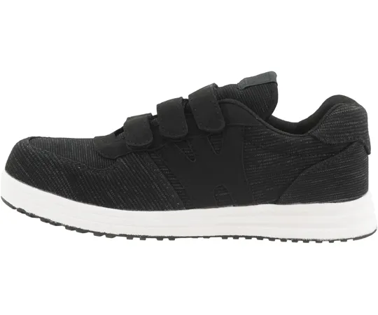 65-2075-31　［Discontinued］Knit shoes zipper black 24.5 cm　WW-114