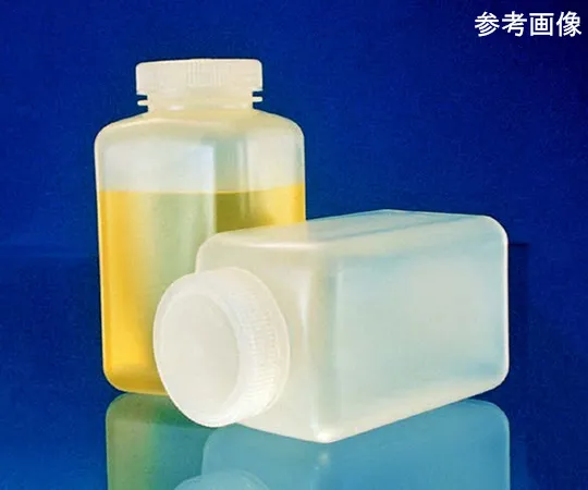 64-7656-29 Wide Mouth Square Bottle (HDPE) 60 mL, 12 Pieces 2114-0002JP