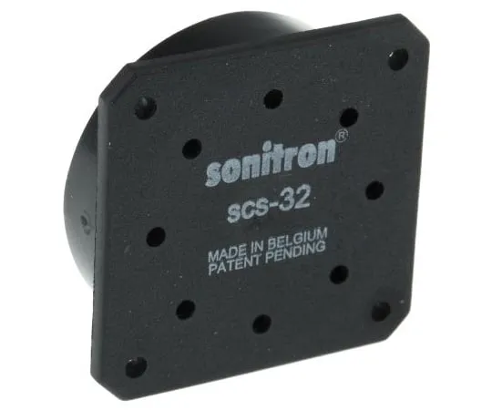 63-4755-12 Sonitron Piezo Speakers, 100dB, 500 → 8000 Hz, 66nF, 5.8mm Lead Length, 33.5 x 33.5 x 9.7mm SCS-32P10
