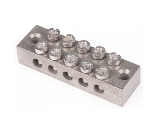 63-4752-36 RS 5 Way Double Screw Earth Terminal Block, Screw Down 0 → 16 mm² 283-0746