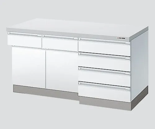 3-1281-11　［Discontinued］Side Laboratory Bench White, Wooden Type 1200 x 750 x 800　AF1O-1207W