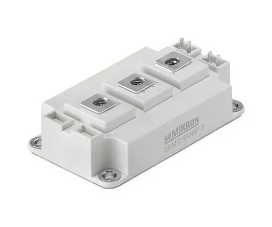 63-4680-13 Semikron SKM400GB125D, SEMITRANS3 , N-Channel Dual IGBT Transistor Module, 400 A max, 1200 V, Screw Mount SKM400GB125D