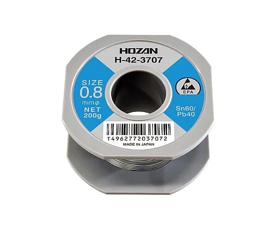 61-0482-65 Solder, Lead 60 Tin 40 φ0.8 x 53m H-42-3707