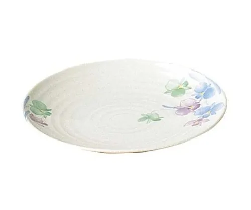 61-6833-66 Melamine Japanese Cuts Sumire Round Dish Large VO-12 2444600