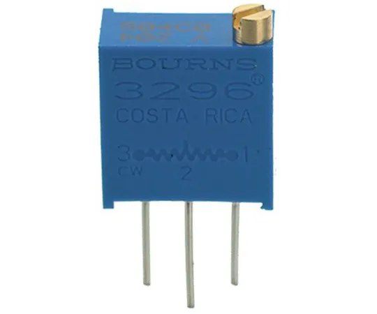 63-4850-75 10kΩ Through Hole Trimmer Potentiometer 0.5W Top Adjust Bourns 3296 Series 3296Y-1-103LF