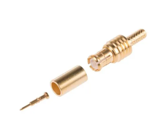 63-4743-39 Radiall Cable Mount MCX Connector Plug, 50Ω Impedance, Crimp Termination, 0 → 6GHz, RG174, RG188, RG316 cable R113082000W