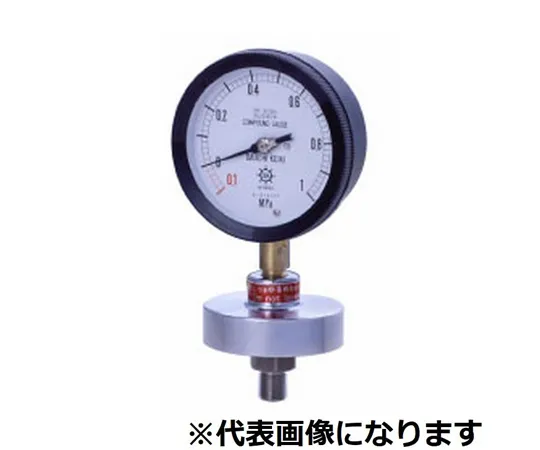 65-3628-45 Diaphragm Type Pressure Gauge Screw Type Diaphragm SUS316L Encapsulated Liquid Silicon A Type φ75 76φ 0~2.5 PK-1 AU75 G1/2B 2.5MPA S25C SUS304
