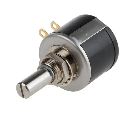 63-4821-76 Vishay 534 Series Wirewound Potentiometer with a 6 mm Dia. Shaft 10-Turn, 10kΩ, ±5%, 2W, ±20ppm/°C, Panel Mount 534B1103JC8872