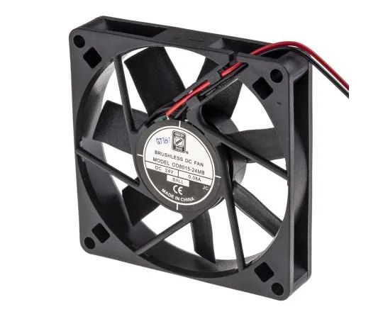 63-4867-60 RS PRO Axial Fan, 80 x 80 x 15mm, 23cfm, 3.6W, 24 V dc 541-5261