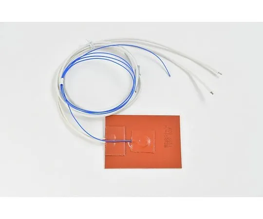 64-3424-04　Silicon Rubber Heater [With Double-sided Tape, Thermocouple 1m, Lead Wire Extension 1m] 100V 60W 75mm x 100mm　SR100-60-75-100-P-K1
