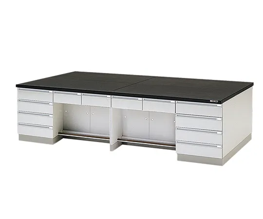 3-3740-01　［Discontinued］Central Laboratory Bench Wooden Type, Desk Type 1800 x 1200 x 800　SGOA-1812