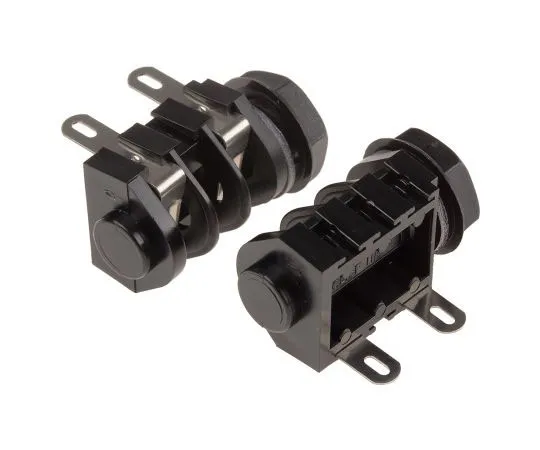 63-4660-16 RS PRO 6.35 mm Panel Mount Mono Jack Socket, 2Pole 110-4563