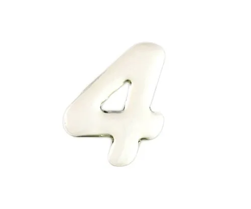 61-7427-68 Silver Metal Characters 4 35mm x 1mm SM35-4