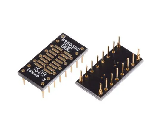 63-4699-26 Winslow Straight Through Hole Mount 1.27 mm, 2.54 mm Pitch IC Socket Adapter, 16 Pin Female SOP to 16 Pin Male DIP W9503RC