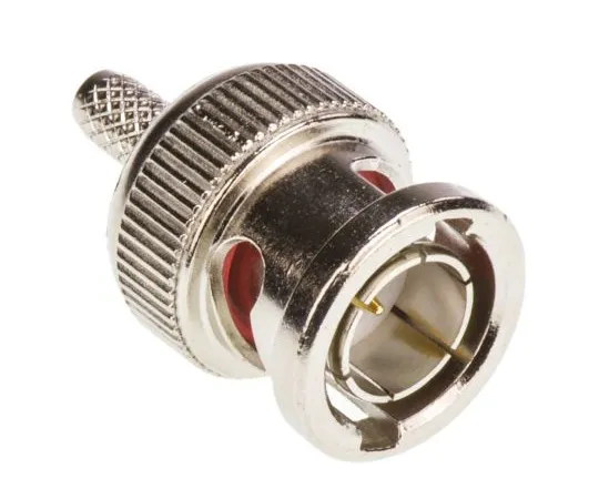 63-4874-33 RS Pro Straight 75Ω Cable Mount BNC Connector, Plug, Nickel, Crimp Termination, RG179 546-3636