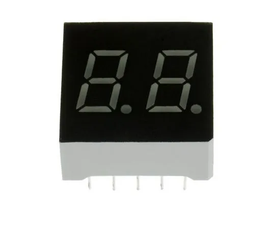 63-4710-62 LB-302MF ROHM 2 Digit LED LED Display, CA Green 9 mcd RH DP 7.6mm LB-302MF
