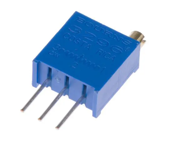 63-4850-43 1MΩ Through Hole Trimmer Potentiometer 0.5W Top Adjust Bourns 3296 Series 3296W-1-105LF