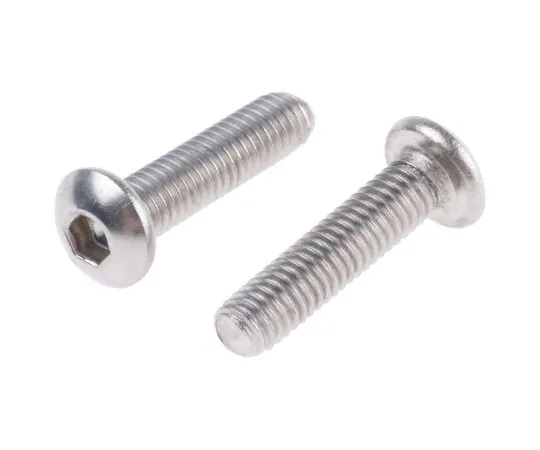 63-4739-43 RS Pro M3 x 12mm Hex Socket Button Screw Plain Stainless Steel 232-8164