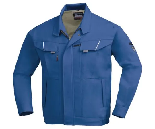 65-8485-38 Long Sleeve Blouson Blue 3L 7550-40-3L