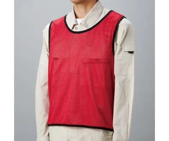 62-6093-35 Mesh Bibs Red L (F) 873-67R-3L