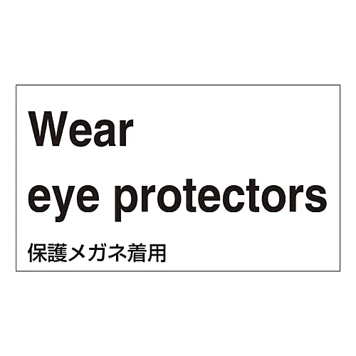 61-3413-01　［Discontinued］Foreign Language Sticker Wear Eye Protectores GK-3 E (English)　99103