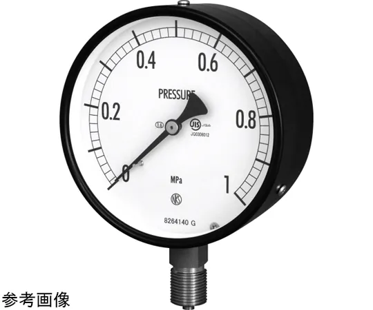 69-3913-18 φ150 Pressure Meter JIS Compatible Regular Pressure Meter AG10 Corrosion-Resistant SUS Made G3/8B A Frame AG10-1330-100MPA