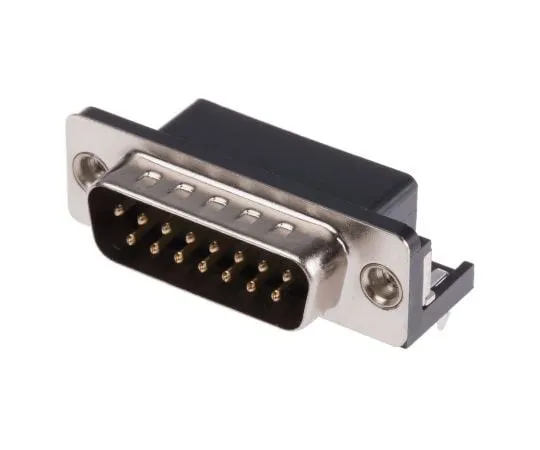63-4742-10 RS Pro 15 Way Right Angle Through Hole PCB D-sub Connector Plug, 2.77mm Pitch, with 4-40 UNC, Threaded Insert 239-5861