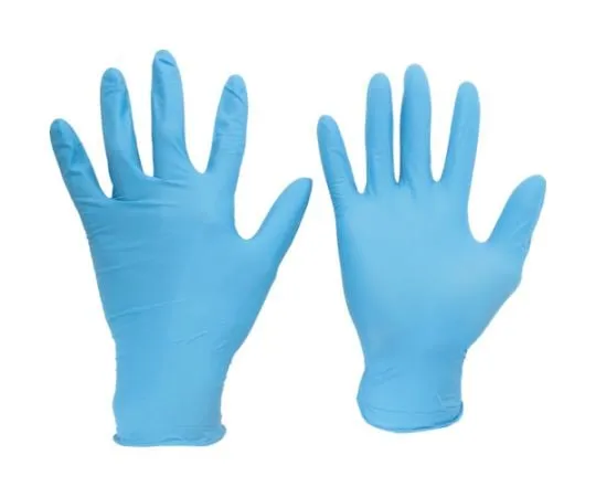 67-3143-83 Nitrile Disposable Gloves Belte 750 K Blue No Powder 100 ct SS Size VERTE-750K-SS