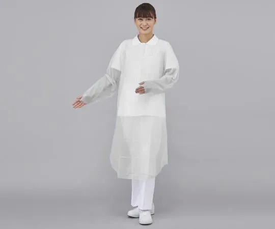 8-9674-01　［Discontinued］PROSHARE Apron (Thumb Hook w/Sleeve) White　501K23