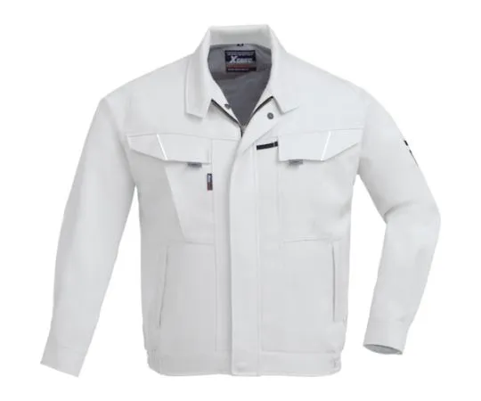65-8485-31 Long Sleeve Blouson Silver Gray 3L 7550-22-3L