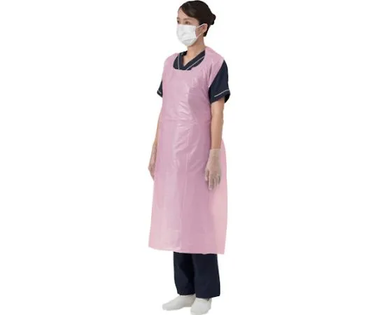 67-6826-11 Vinyl Apron P Pink 50 Pieces 076357