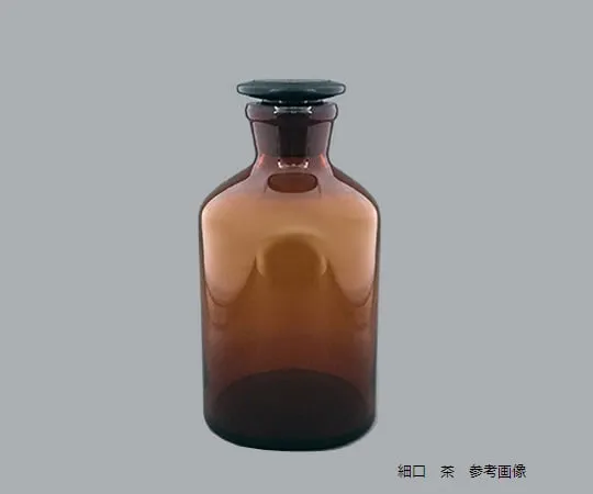 62-6085-07　［Discontinued］Narrow Mouth Stoppered Reagent Bottle (Brown) 30 mL　CL3011-01-10