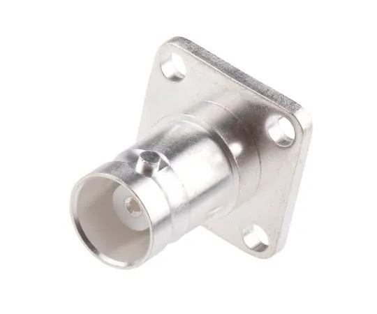 63-4874-70 RS Pro Straight 50Ω Flange Mount Bulkhead Fitting BNC Connector, jack, Silver, Solder Termination 546-4487