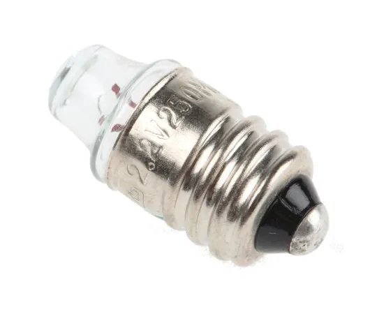 63-4918-73 E10 Indicator Light, Clear, 2.2 V, 250 mA, 10h 655-9233