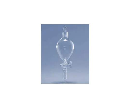 61-9721-24　［Discontinued］Transparent Sliding Separatory Funnel (Spherical) 50mL Lower Slide 15/25　D6355FS50-15R
