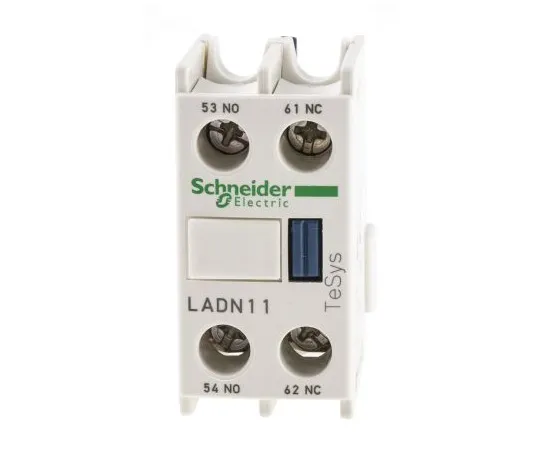 63-4782-94 Schneider Electric TeSys LADN, NO/NC (2), Auxiliary Contact Block, Front Mount, 10 A LADN11