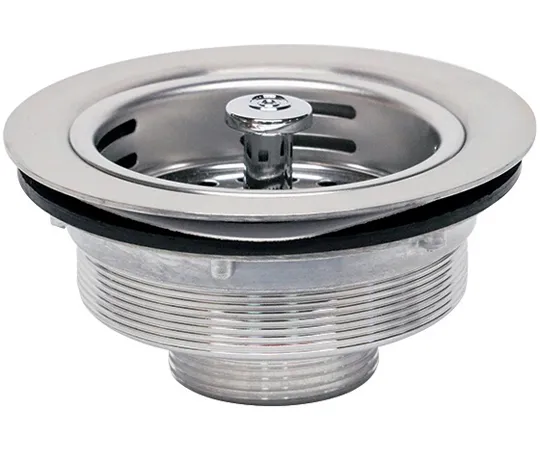 68-0509-38 Commercial Stopper Stainless Steel Chrysanthemum Type with Basket G1-1/2 Screw TO-113S-G