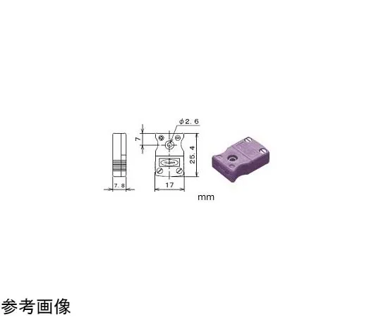65-3532-36 Thermocouple Connector ANP Plug Thermocouple Type: T Type Shape: M Material: Nylon ANP-T-M-L