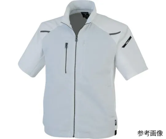 65-8405-11 Short Sleeve Blouson Silver Gray 3L 1811-22-3L