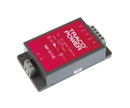 63-4924-44 TRACOPOWER 15W 1 Output Embedded Switch Mode Power Supply SMPS, 1.25A, 12V dc Encapsulated TMP 15112C