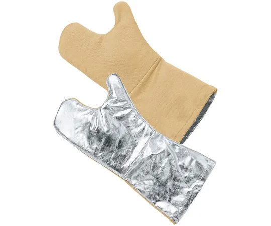65-1692-97　［Discontinued］Technora ® Aluminum Deposition Heat Resistant Cut Resistant Gloves (2 Toes) 41 cm　EGM13