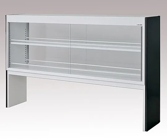 3-2043-01　［Discontinued］Reagent Shelf Steel Type, Double-Sided Type, with Glass Door 1780 x 372 x 1100　STW-1800G