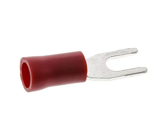 63-4727-25 RS PRO Insulated Crimp Spade Connector, 0.5mm² to 1.5mm², 22AWG to 16AWG, M3 Stud Size Vinyl, Red 208-2515