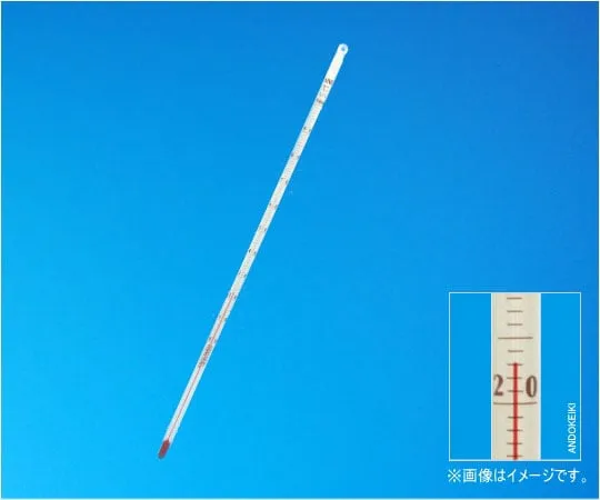 64-0705-40 Red Liquid Precision Rod Thermometerr 0 ~ 100 °C (1 °C) Total Burn Length 250 mm 1-27-11